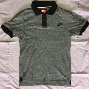 Gray Nike Collared Shirt